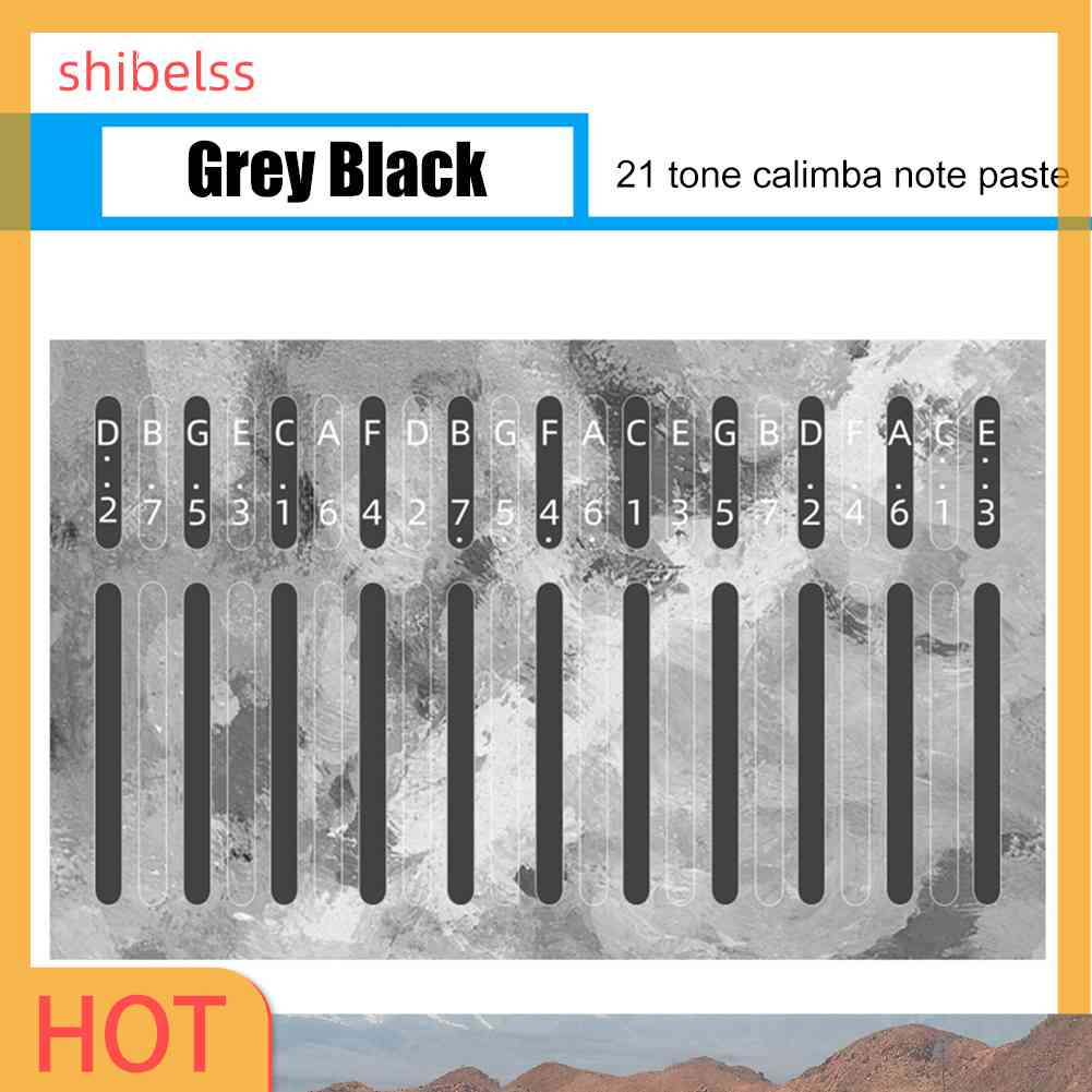 Miếng Dán Hình Logo Đàn Kalimba 21 Phím Cho Người Mới Bắt Đầu