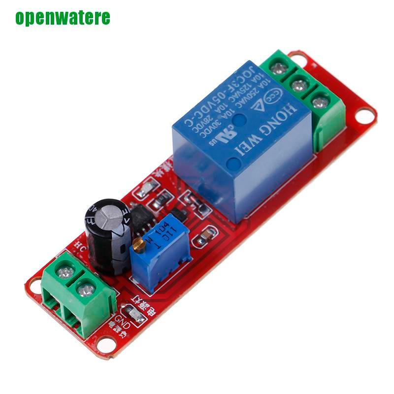 【open】DC 5V NE555 timer switch adjustable module 0-10s time delay relay module