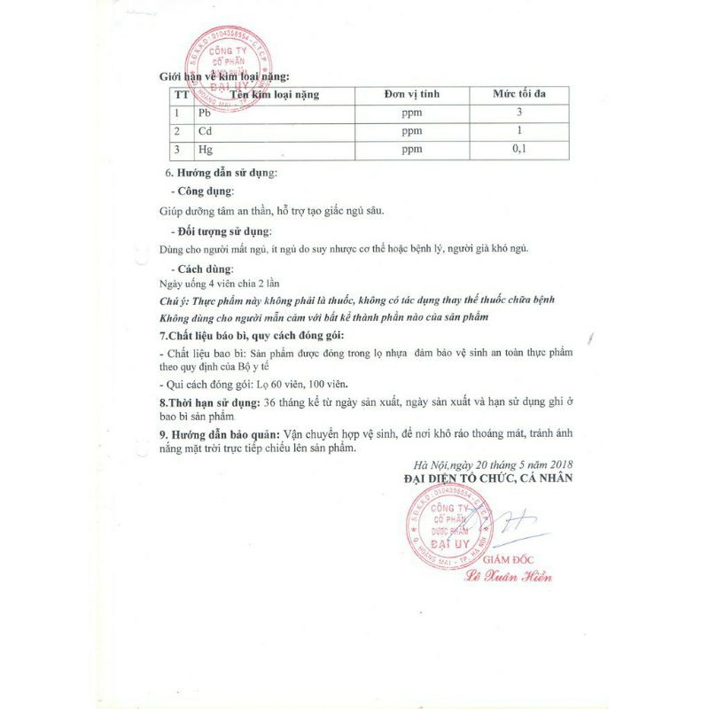 Dưỡng tâm an thần  ⚡ CAM KẾT CHÍNH HÃNG ⚡  Giúp ngủ ngon nguồn gốc dược liệu 100 viên