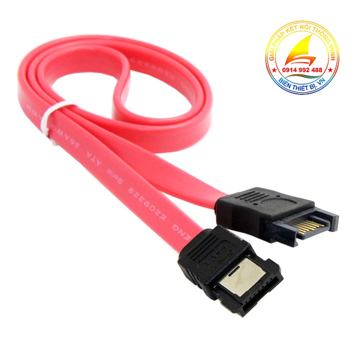 Cáp nối dài SATA dữ liệu cho ổ cứng HDD SSD DVD/ CD-ROM - Cáp dữ liệu SATA nối dài 50cm 7pin Đực sang Cái, cho máy tính