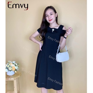 Đầm dáng xòe Mango trễ vai Emvy - V48