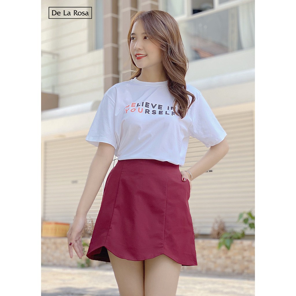 Chân Váy Kaki Vạt Cánh Hoa Thiết Kế Form A Công Sở, Dạo Phố - De La Rosa | BigBuy360 - bigbuy360.vn