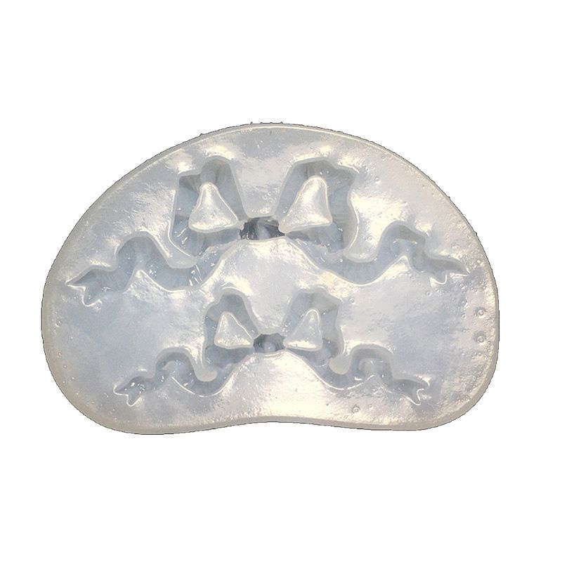 Khuôn Silicone Làm Móc Khóa Hình Nơ Lấp Lánh