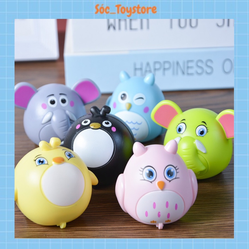 Bộ Đồ Chơi OTO Chạy Cót Hình Thú Nhiều Màu Sắc Cho Bé  Các Mẫu Mũm Mĩm Rất Đáng Yêu Sóc_Toystore