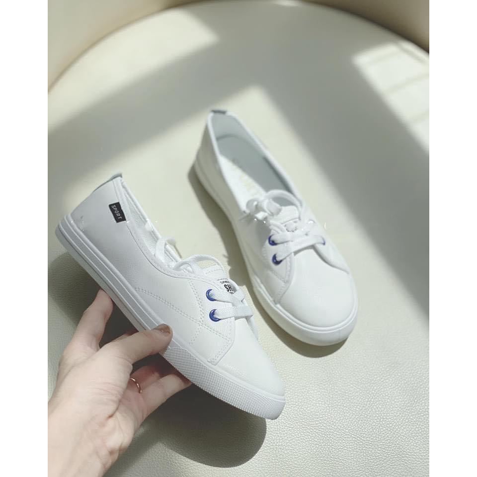 Giày nữ dáng slipon sport hai khuy chất đẹp | BigBuy360 - bigbuy360.vn