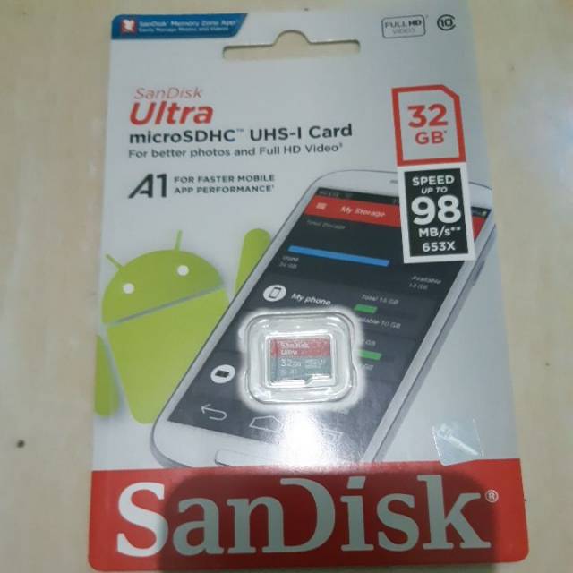Thẻ Nhớ Sandisk Micro Class 10, 32gb