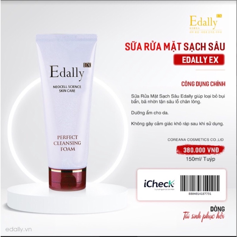 Sữa rửa mặt Edally