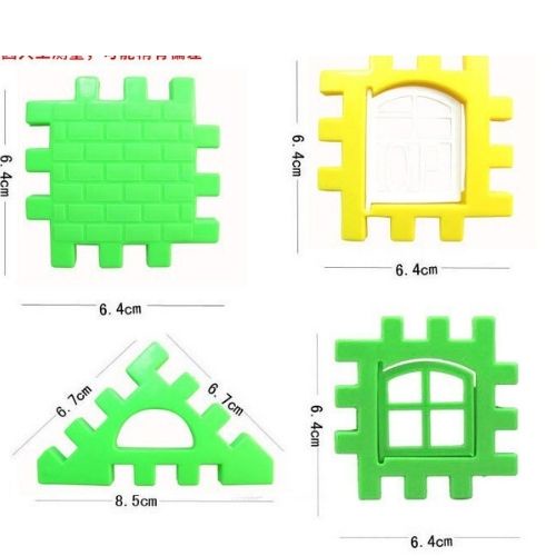 bộ xếp hình nhà đôi 24 chi tiết  mảnh ghép cho bé