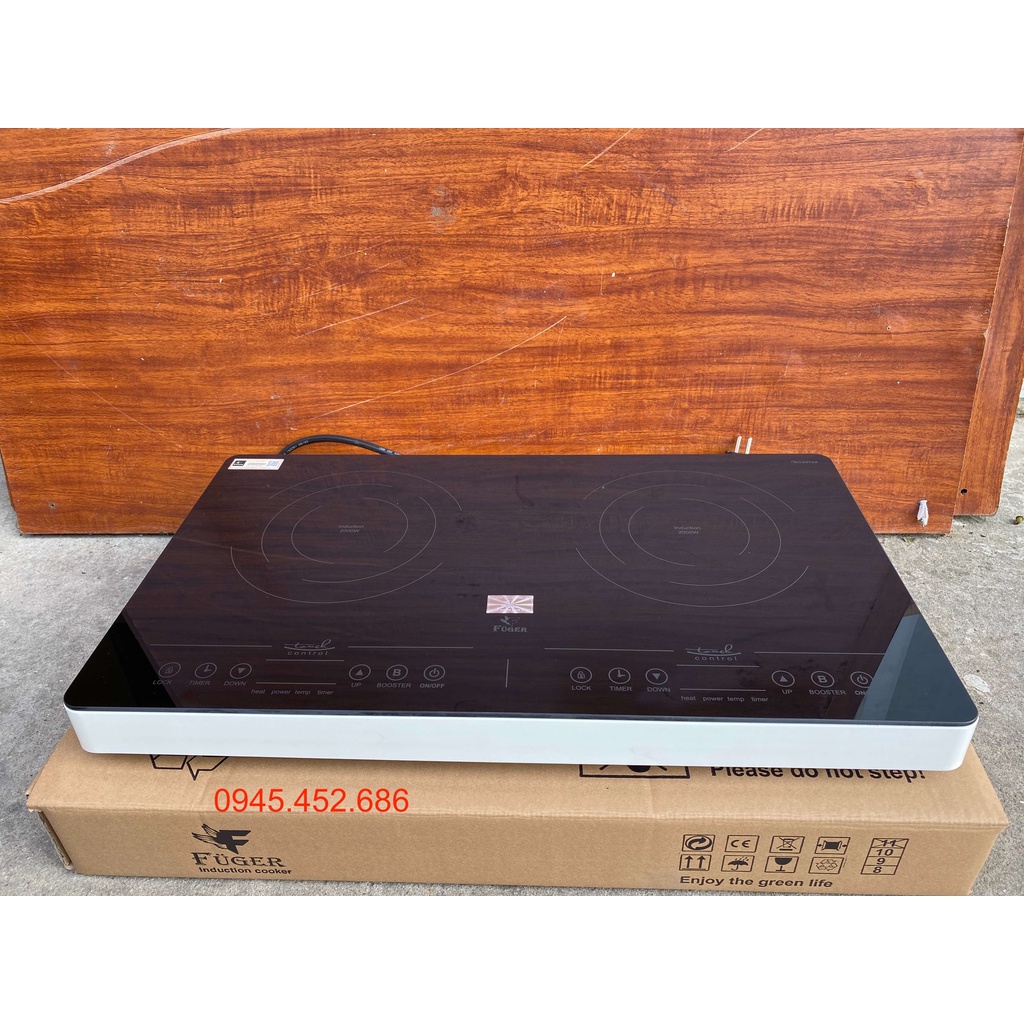 Bếp từ đôi Fuger 60D / Công nghệ inverter tiết kiệm 30% điện năng / Bếp từ dương / Bảo hành c