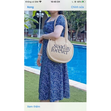 PVN48453 Túi cói Sunday đi biển mẫu mới Giá Rẻ