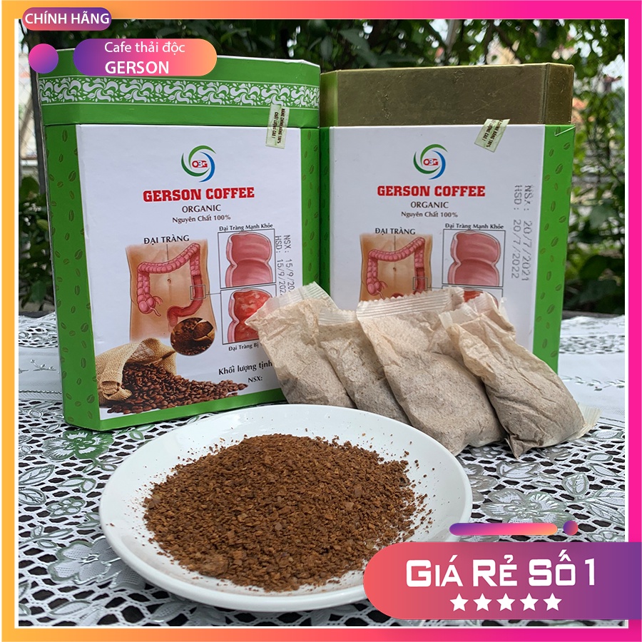 (1kg) Cà phê túi lọc thải độc GERSON chuẩn hữu cơ - Thải độc đại tràng