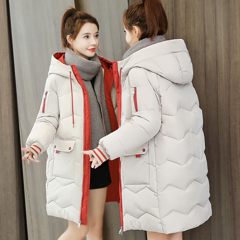 IELGY IELGY Áo Khoác Đệm cotton Dáng Rộng Phong Cách Hàn Quốc Thời Trang Mùa Đông