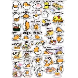Sticker mini khổ A4 con trứng Gutema chống nước