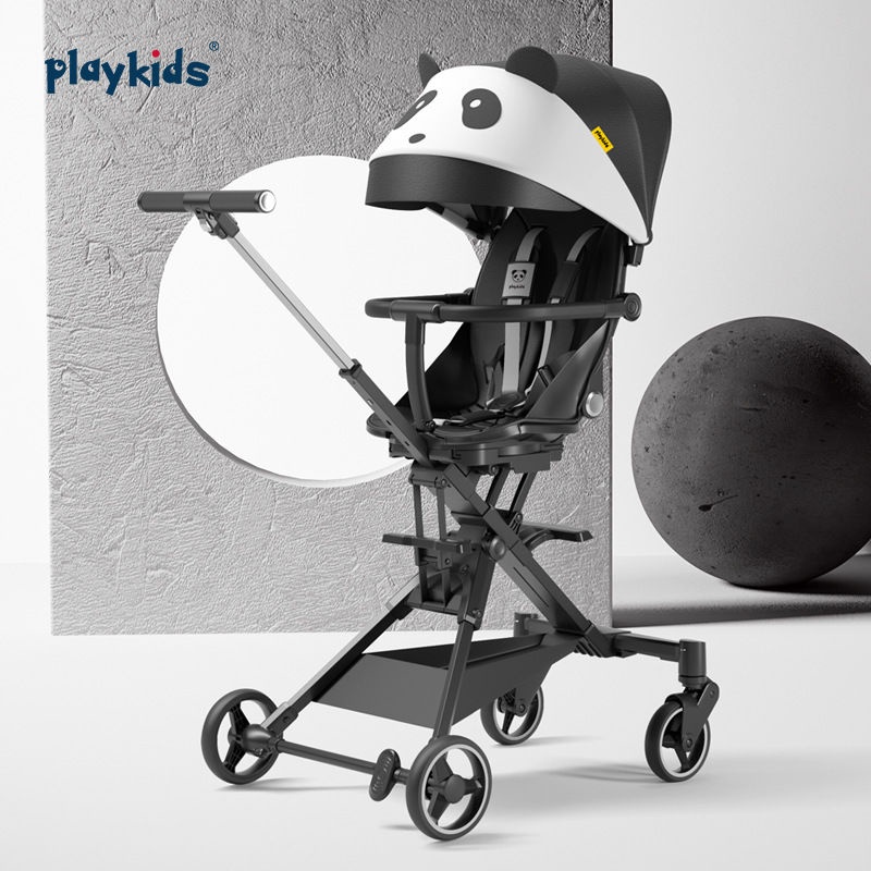 ☍♈Xe đẩy em bé playkids phong cảnh cao đi bộ tạo tác có thể ngồi, ngả và gấp nhẹ Proco X6 một và hai chiều