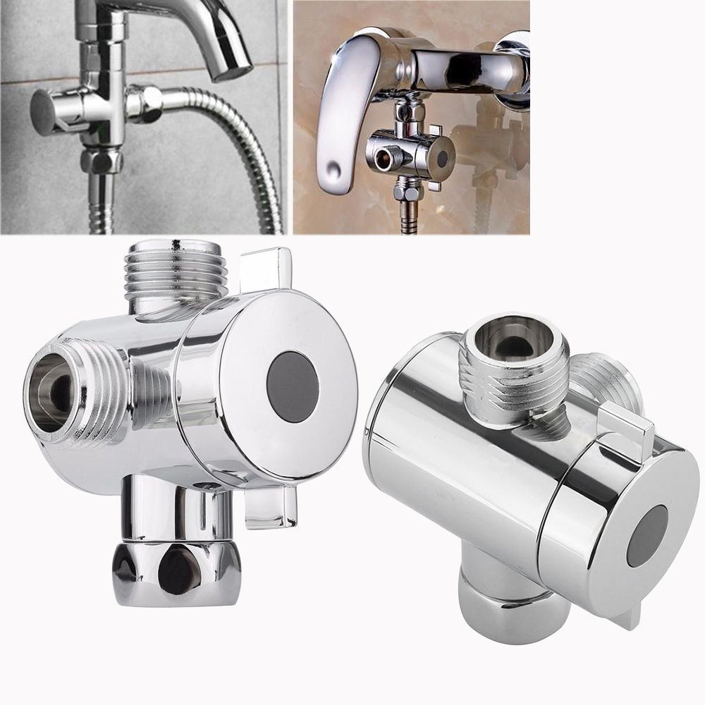 Van chia 3 cổng cho vòi hoa sen mạ crom chất lượng cao