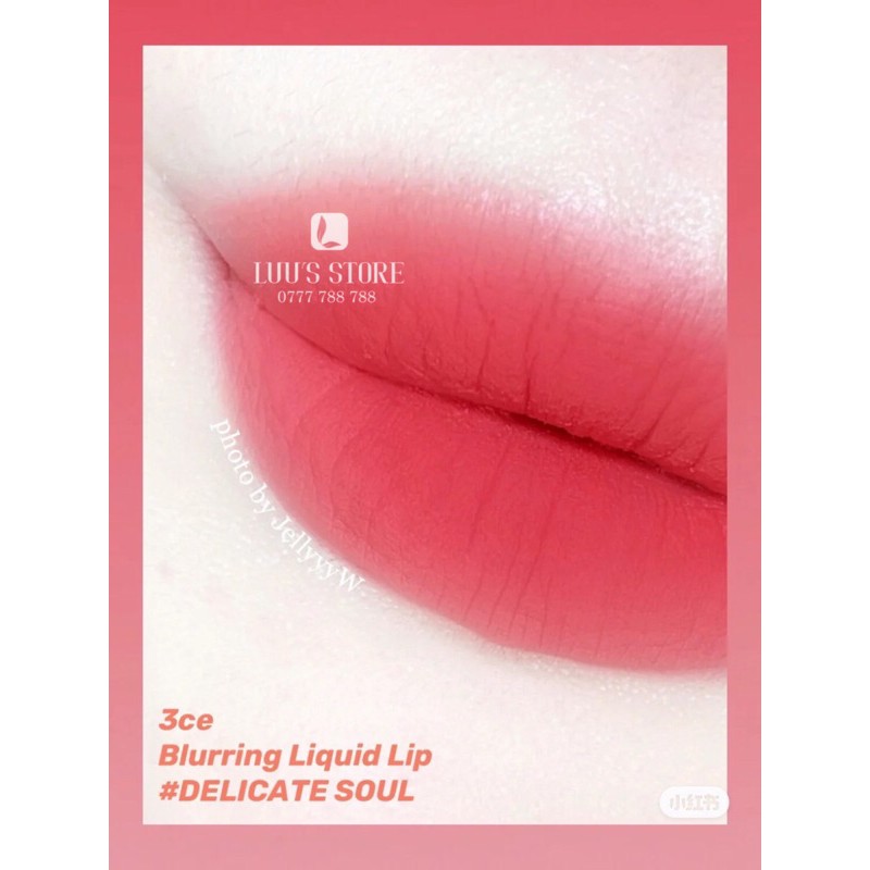 Son 3CE Blurring #Delicate Soul - Hồng San Hô