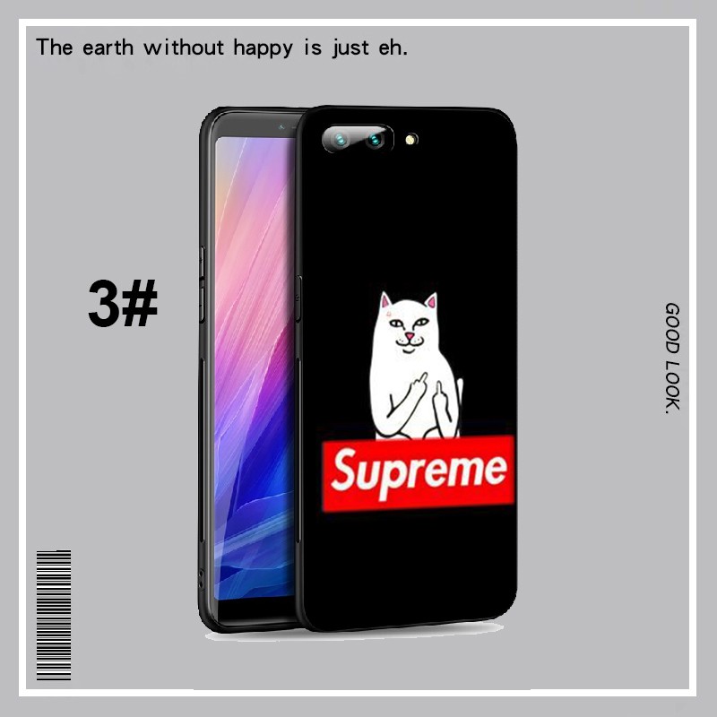 Ốp Lưng Silicone In Chữ Supreme Cá Tính Cho Oppo Realme C3 C2 6 5 3 Pro 5i Q X Lite 2 A5