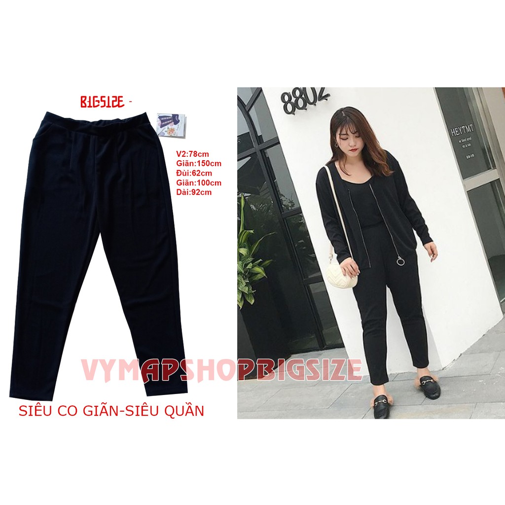 [Mã WA23150 giảm 20k đơn 150k] 🔴legging bigsize siêu quần co giãn 40-113kg🔴