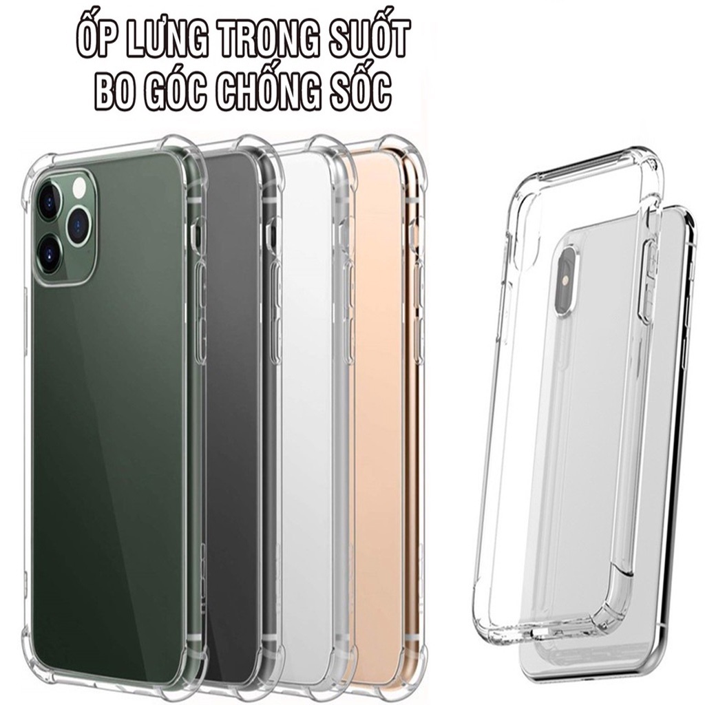 Ốp Lưng Dẻo Trong Chống Sốc iPhone 15, 14, 13 Pro Max 6.7, 13 Mini, 12, 11, X, Xr, Xs Max, 8 Plus, 7, 6, 6s, 5, 5s, se