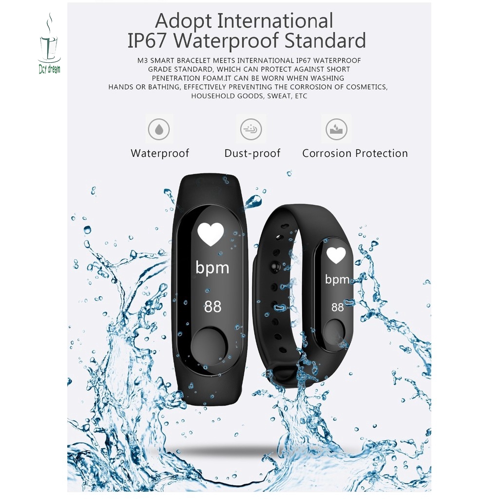 Đồng Hồ Thông Minh M3 Theo Dõi Sức Khỏe Mi Band 3