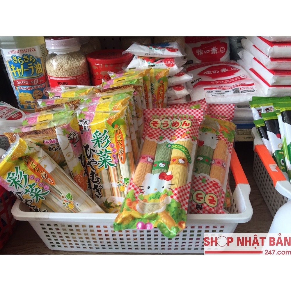 [Date 2021] Mì Somen rau củ Hello Kitty cho bé, 300g - Nhật Bản