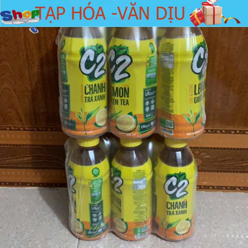 C2 chanh trà xanh 360ml  ✅còn hàng ✅ tạp hóa Văn Dịu