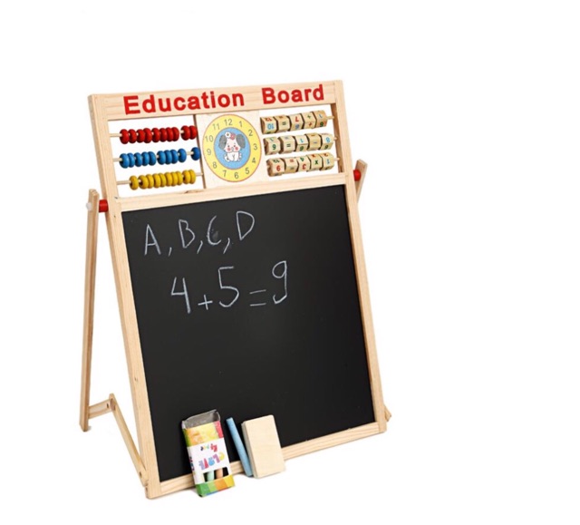 Bảng Từ 2 Mặt Education Board và Bộ chữ số cho Bé.