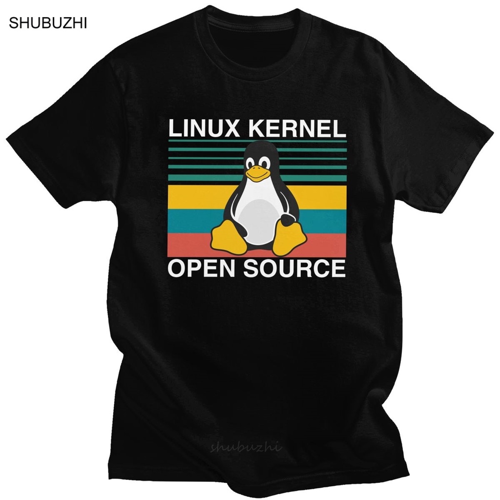 Áo Thun Tay Ngắn In Hình Chim Cánh Cụt Linux Thời Trang