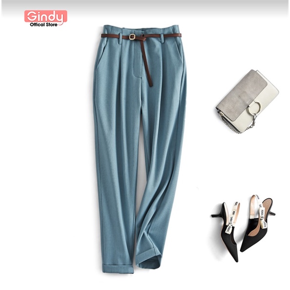Quần tây công sở nữ GINDY dáng baggy thời trang phong cách Hàn Quốc Q20019