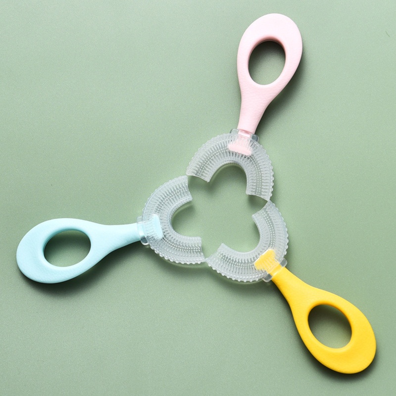 Bàn chải đánh răng silicone hình chữ U dành cho trẻ em 2-6 tuổi