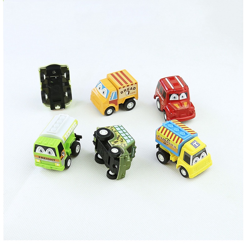 Combo 6 ô tô đồ chơi dây cót cực kì dễ thương cho bé