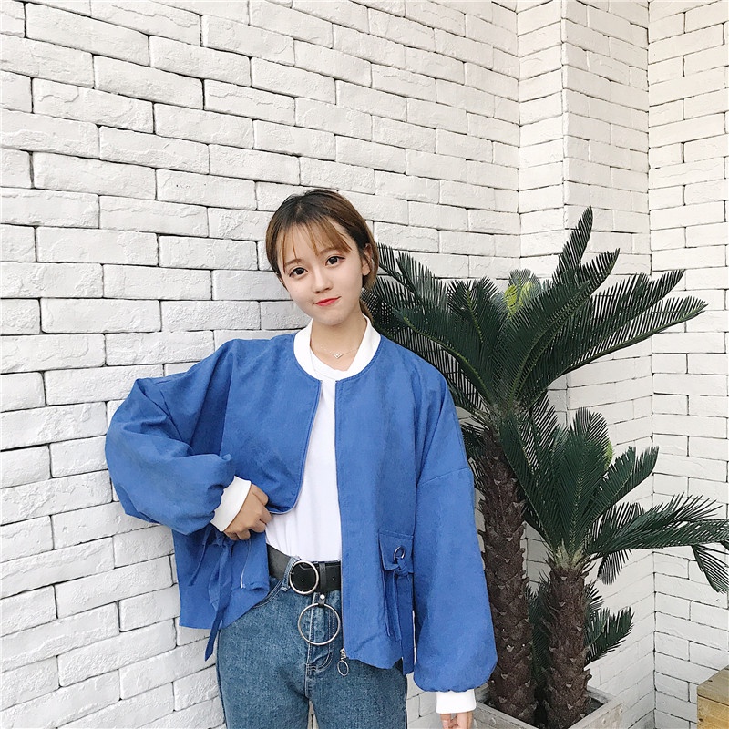 Áo Khoác Bóng Chày Phong Cách Hàn Quốc Thời Trang Cho Nữ