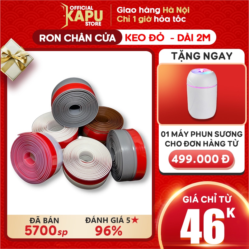 Ron chân cửa cao su LOẠI CẢI TIẾN Dán chống bụi côn trùng dài 2 mét nhiều kích cỡ, màu sắc đa dạng