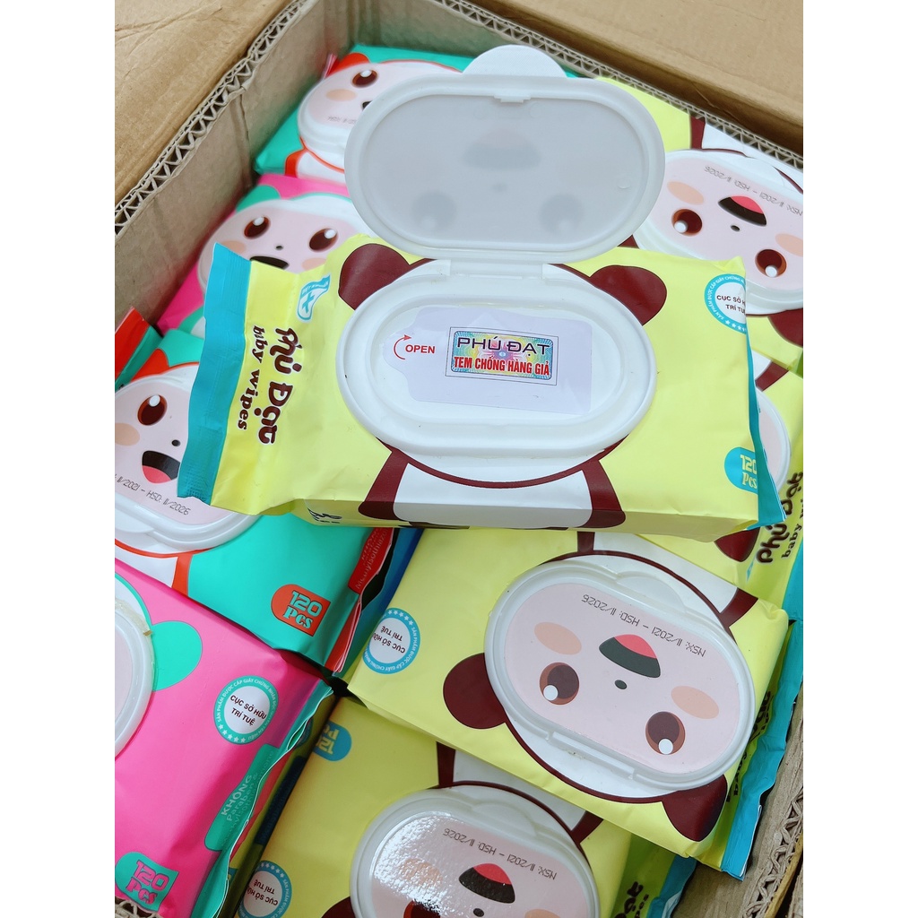 Khăn Giấy Ướt Phú Đạt Không Mùi An Toàn Cho Sức Khoẻ - 1 Gói