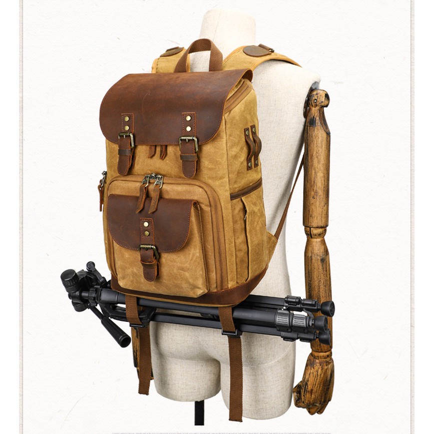 Balo máy ảnh canvas cao cấp canvas Batik BK86