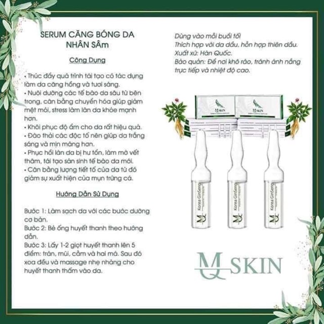 Serum căng bóng MQskin