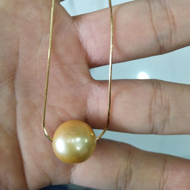 Dây chuyền bạc đính Ngọc trai thật xuyên tâm