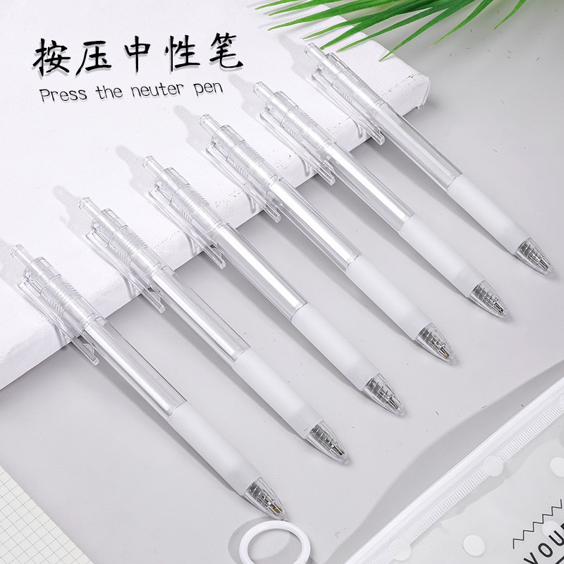 BÚT BI MỰC GEL TRONG SUỐT, BÚT ĐẦU BẤM TIỆN DỤNG