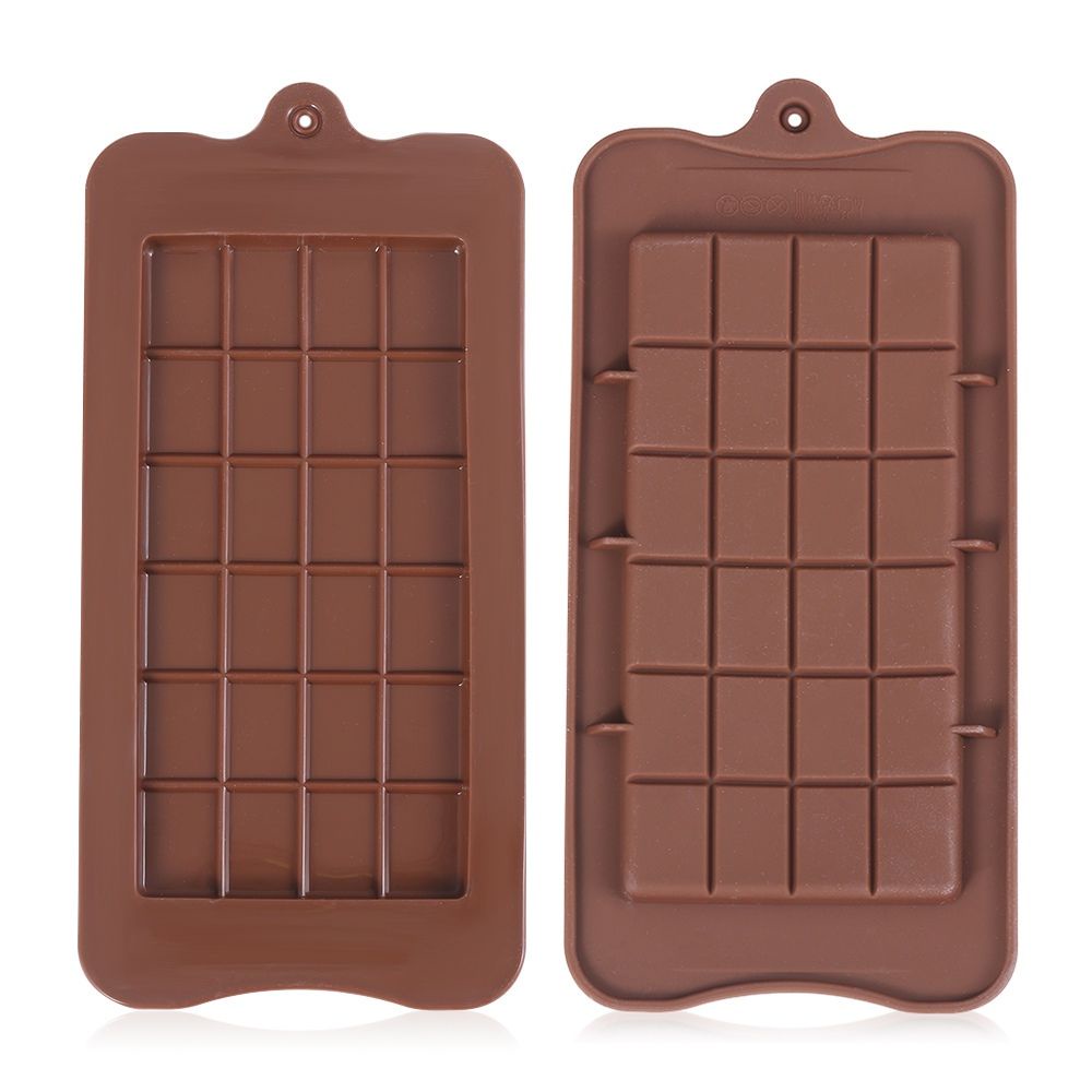 Khuôn silicone tạo hình bánh waffle/ chocolate/ kẹo hình thanh dài