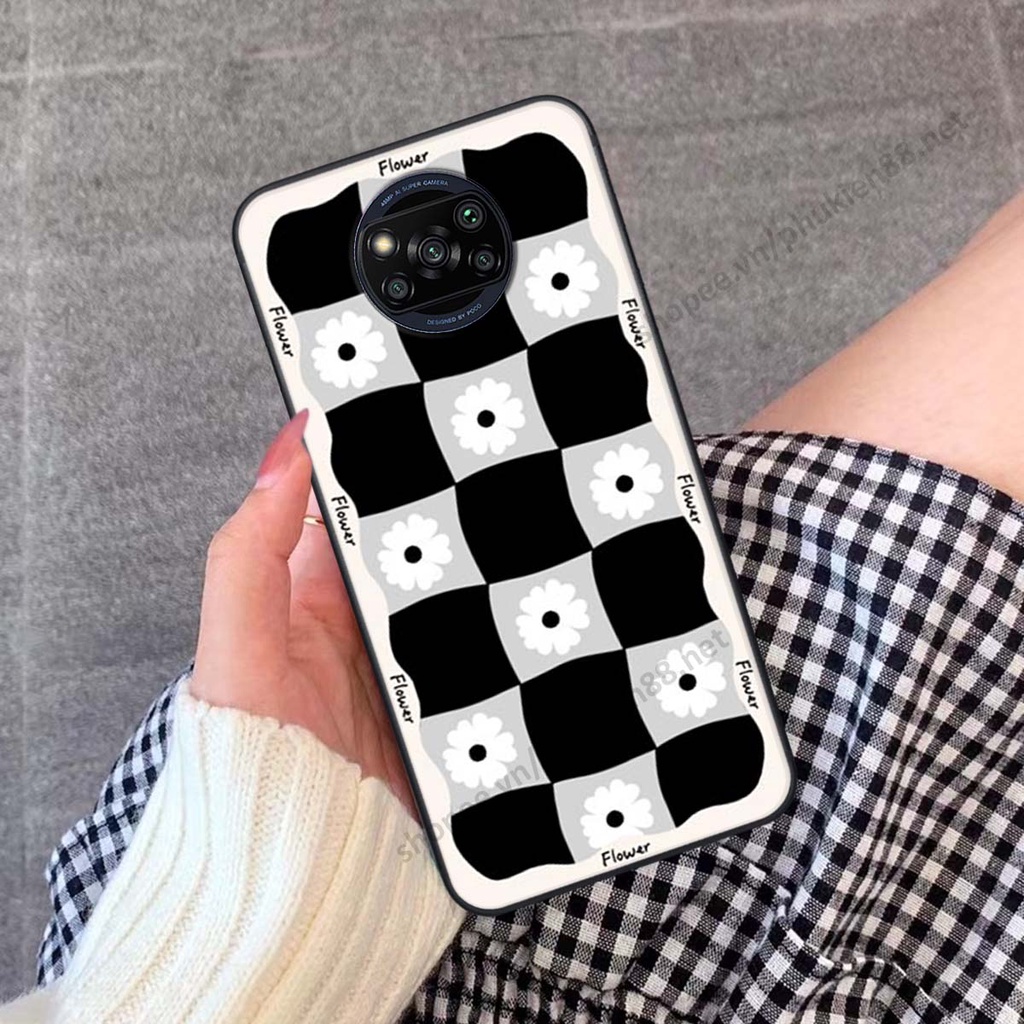Ốp lưng Xiaomi Poco X3 / Poco X3 Pro ốp điện thoại LineBear, bé tóc xù, hoa siêu đẹp