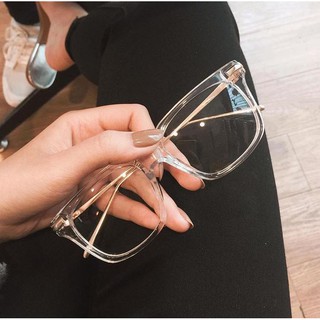 Gọng kính dáng vuông trong suốt trang trọng cho nam nữ - H55-01