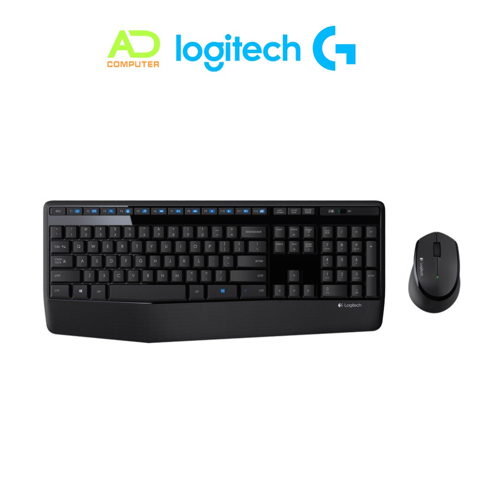 [Mã BMBAU300 giảm đến 300K đơn 499K] Bộ bàn phím và chuột không dây Logitech MK345