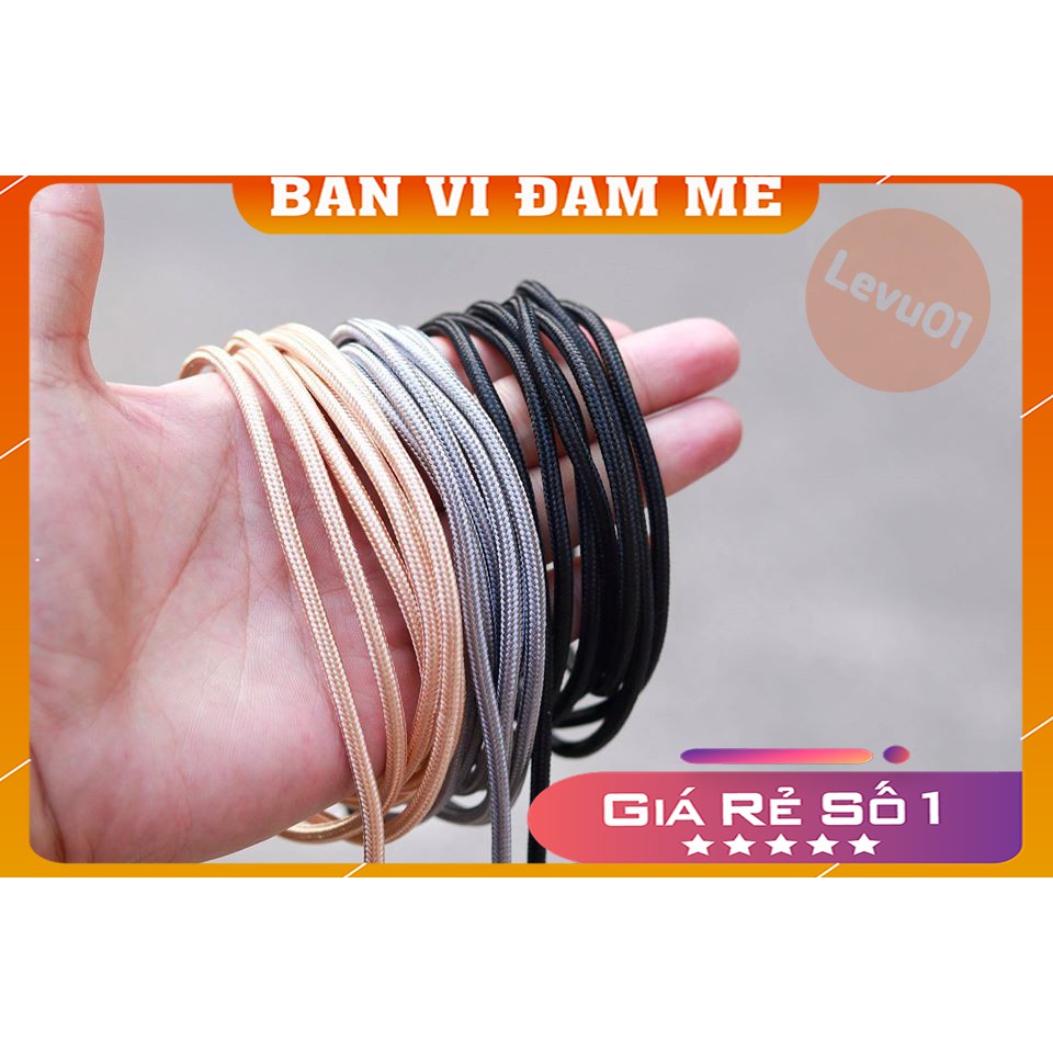 [Mã 2404EL10K giảm 10K đơn 20K] Cáp dù sạc nhanh Type C 1,8m chống rối - Tự ngắt khi đầy