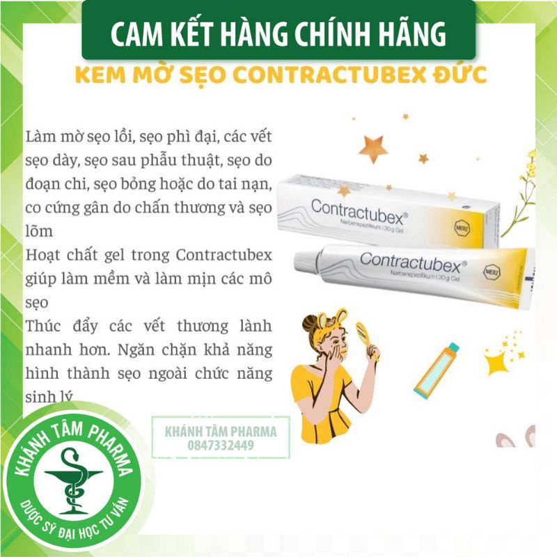 CONTRACTUBEX  KEM BÔI SẸO 50g - CÔNG TY NHẬP KHẨU CỦA ĐỨC