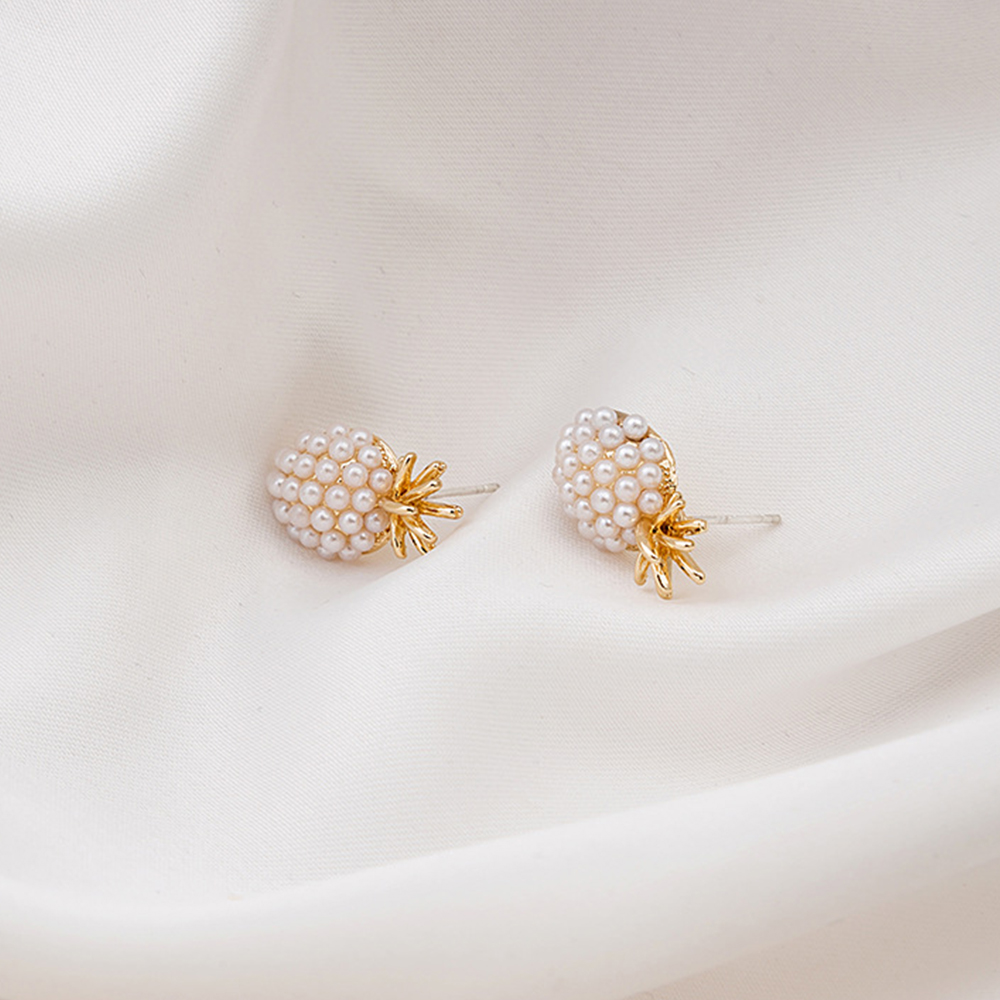 Khuyên Tai Dáng Dài Hình Quả Dứa Phong Cách Cổ Điển Sành Điệu