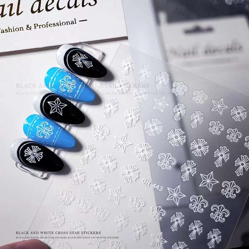 Sticker Dán Móng Chữ Thập