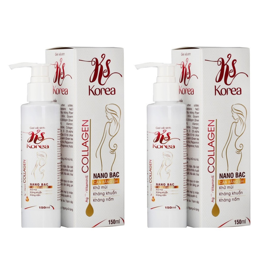 (CHÍNH HÃNG) COMBO 2 HỘP GEL DUNG DỊCH VỆ SINH PHỤ NỮ KS KOREA