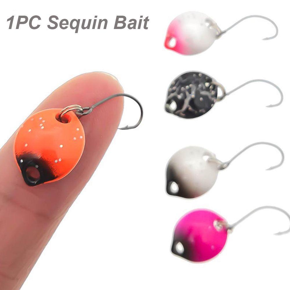 LET Mồi Câu Cá Giả Bằng Kim Loại Đính Sequin Lấp Lánh