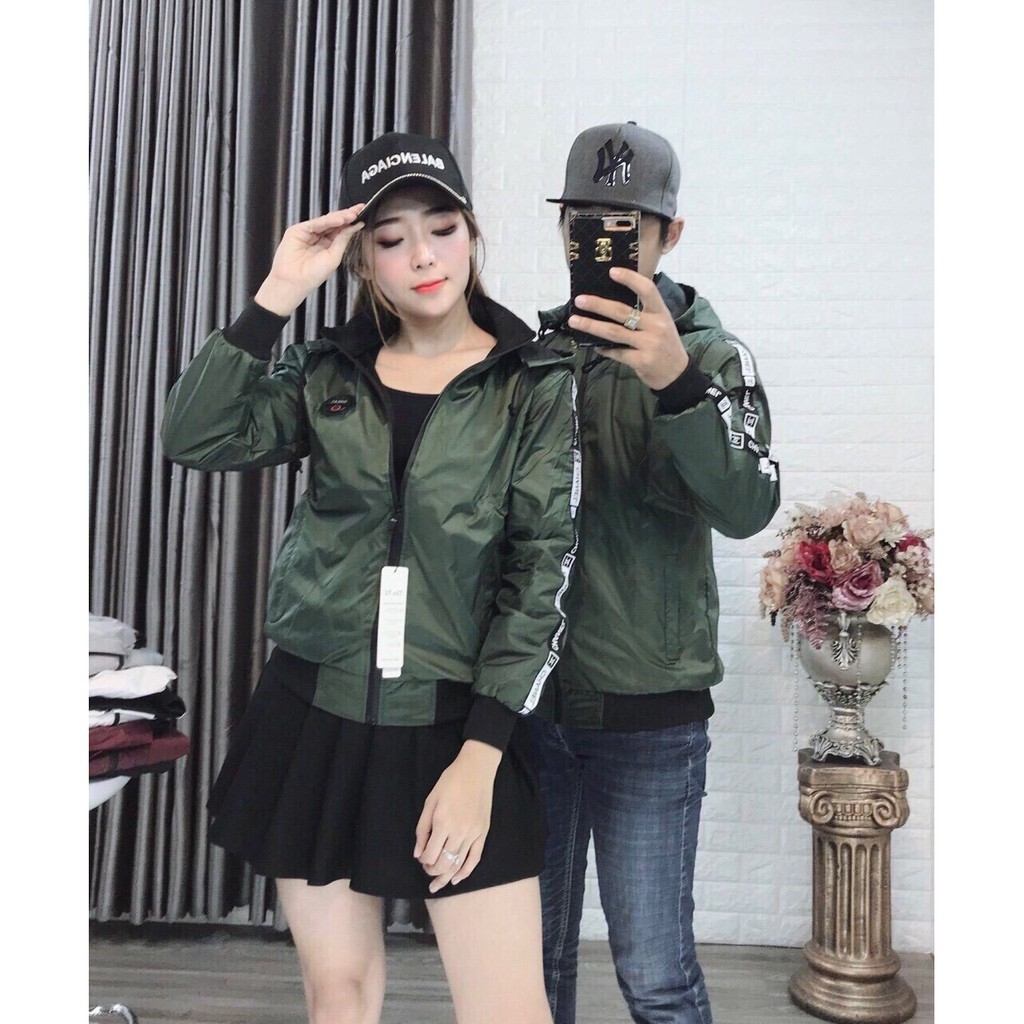 Áo khoác cặp áo khoát đôi gió dù 2 lớp chống nắng caluci nón rời hàng đẹp cao cấp siêu hot - M097