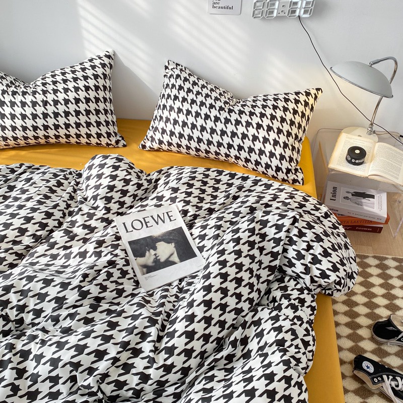 Bộ Chăn Ga Gối TC kẻ sọc SHOP vũ thị thơm